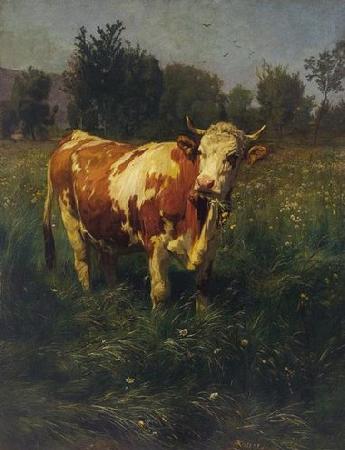 Rudolf Koller Kuh oil painting image